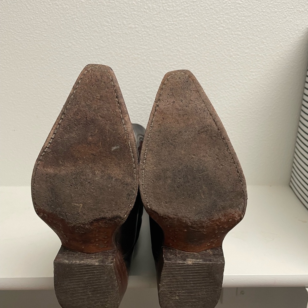 Buffalo David Bitton Brown Leather Western Cowboy Boots - Picture 10 of 16